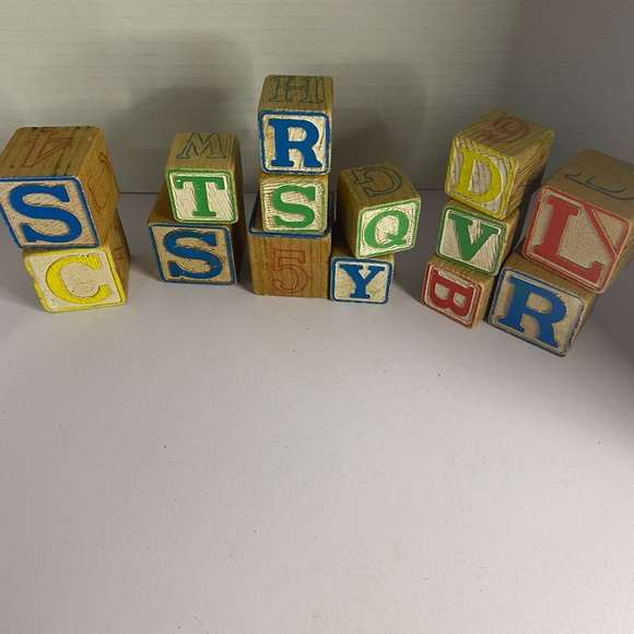 Other - Vintage wood blocks